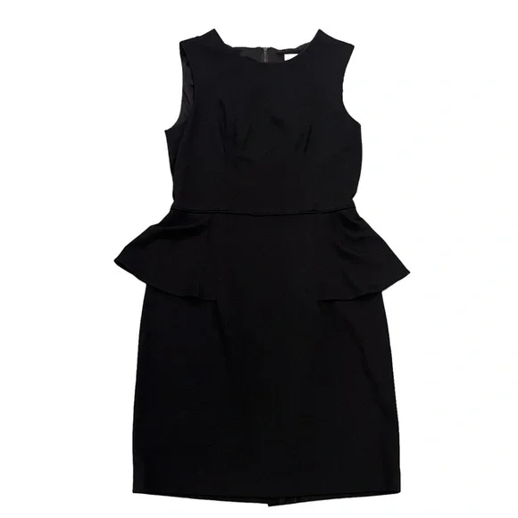 Shoshanna Dresses | Shoshanna Black Italian Ponte Alessandra Sleeveless Peplum Dress Size 6 | Color: Black | Size: 6 | Thriftygurl351's Closet
